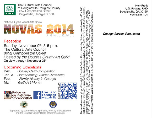 NOVAS Postcard BACK